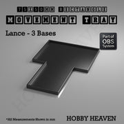 Rectangle Movement Trays | Cavalry & Monsters | 50×25-100×60mm | OBS System - Only-Games