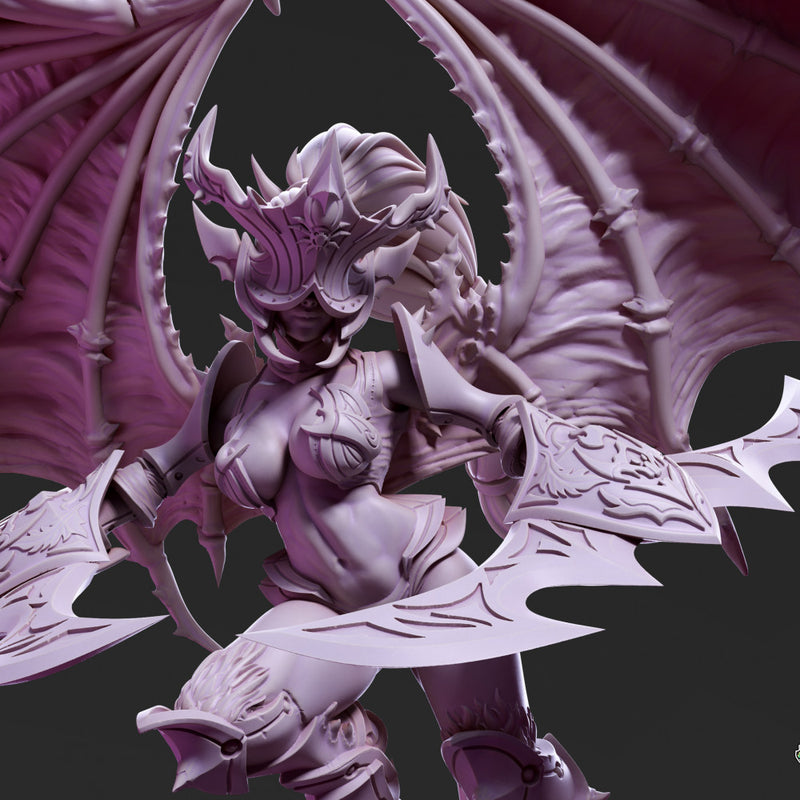 Drow Demonic Valkyrie Pose 3 - Only-Games