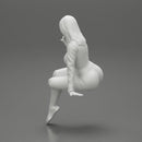 Sexy Girl In Short And Boots Sitting On a chair - Only-Games