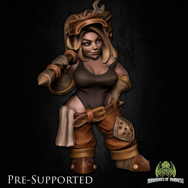 Mystnia Hardspring  [PRE-SUPPORTED] Female Dwarf Blacksmith - Only-Games