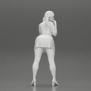 Beautiful girl in Dress Leaning on the Car - Only-Games