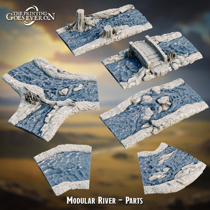 Modular River Terrain - Only-Games
