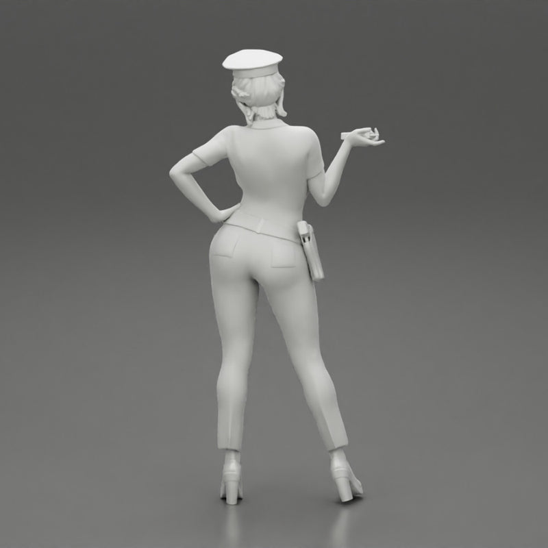 sexy officer police woman posing - Only-Games