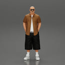 gangster standing in short and open shirt with sunglasses - Only-Games