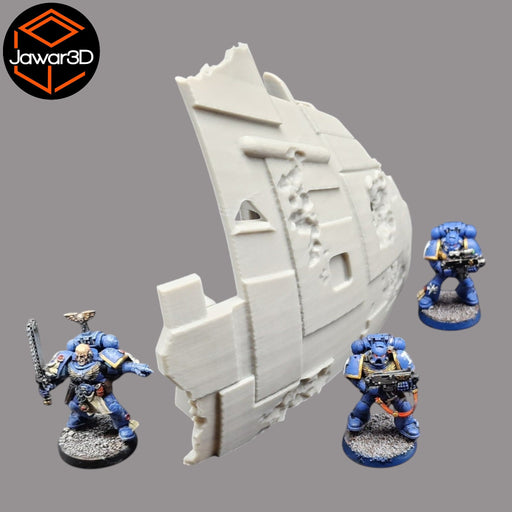Spaceship Wreckage - 28mm Wargaming Scatter Terrain Scenery Tabletop Miniature - Only-Games