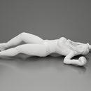 Latina girl boxing  losing leaning on the boxing ring - Only-Games