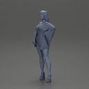 Confident Woman in kimono dress and heels posing - Only-Games