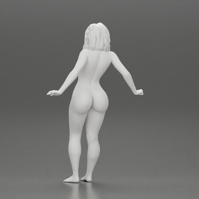 Naked lowrider chola girl is leaning against the car - Only-Games