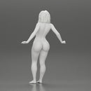 Naked lowrider chola girl is leaning against the car - Only-Games