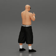 gangster standing in cropped trousers with sunglasses - Only-Games