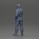 Serious businessman in a white shirt tie, and pants pointing with authority, hand in pocket - Only-Games