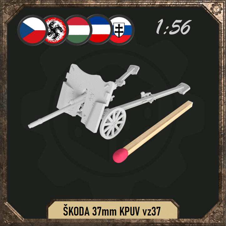 1/56 ŠKODA 37mm KPUV vz37 - Only-Games