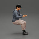 Man sitting on driver seat in car in cap - Only-Games