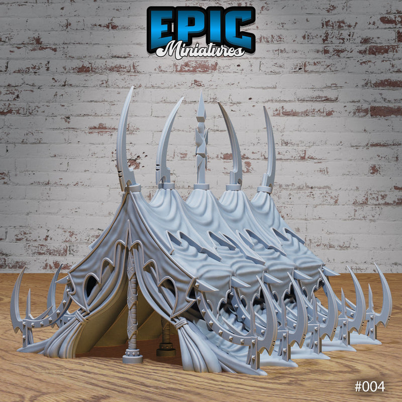 Dark Elf Siege Camp Tent Huge - Only-Games