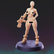 Cyberpunk Nun Pinup Variant - 4 Model Bundle - Only-Games