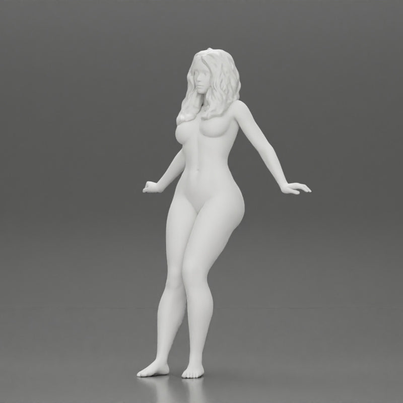 Naked lowrider chola girl is leaning against the car - Only-Games