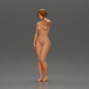 Naked girl places her hand on her neck - Only-Games