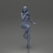 Naked girl sitting on the motorbike - Only-Games