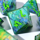 Bluemorn Grove | Art Core Dice | 7 Piece Set - Only-Games
