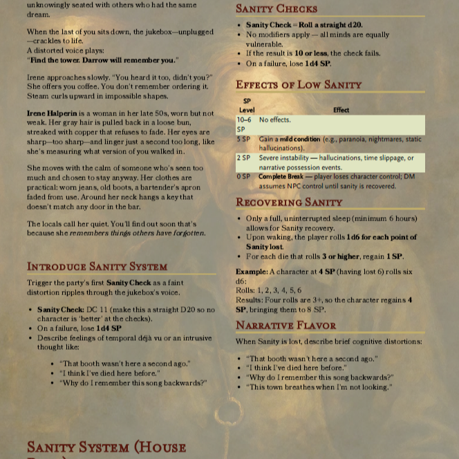 Dead Frequency DnD 5e Adventure – Signal in Static, Horror One Shot