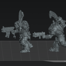 Sci-Fi Orc Beast Scrapper Boyz  STL – Grimdark 32mm Miniatures (STL Files)