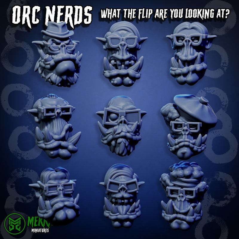 Orc Nerd Heads