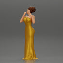 Fashion girl in a wedding dress robe posing - Only-Games