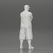 Fat Gangster in cap and sunglasses folding one's arms - Only-Games