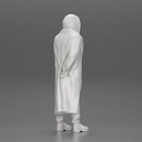 bearded man stands confidently adorned in a stylish hoodie and a flowing long coat - Only-Games