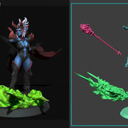 Drow Sorceress Elite Pose 3 - Only-Games