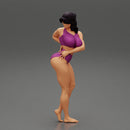 Pretty Woman In Bikini Standing With hand on hips - Only-Games