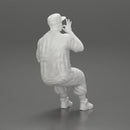 Gangster homie in cap Sitting On the car And Smoking Cigar - Only-Games