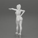 Sexy fitness girl leaning on a wall while standing outdoors - Only-Games