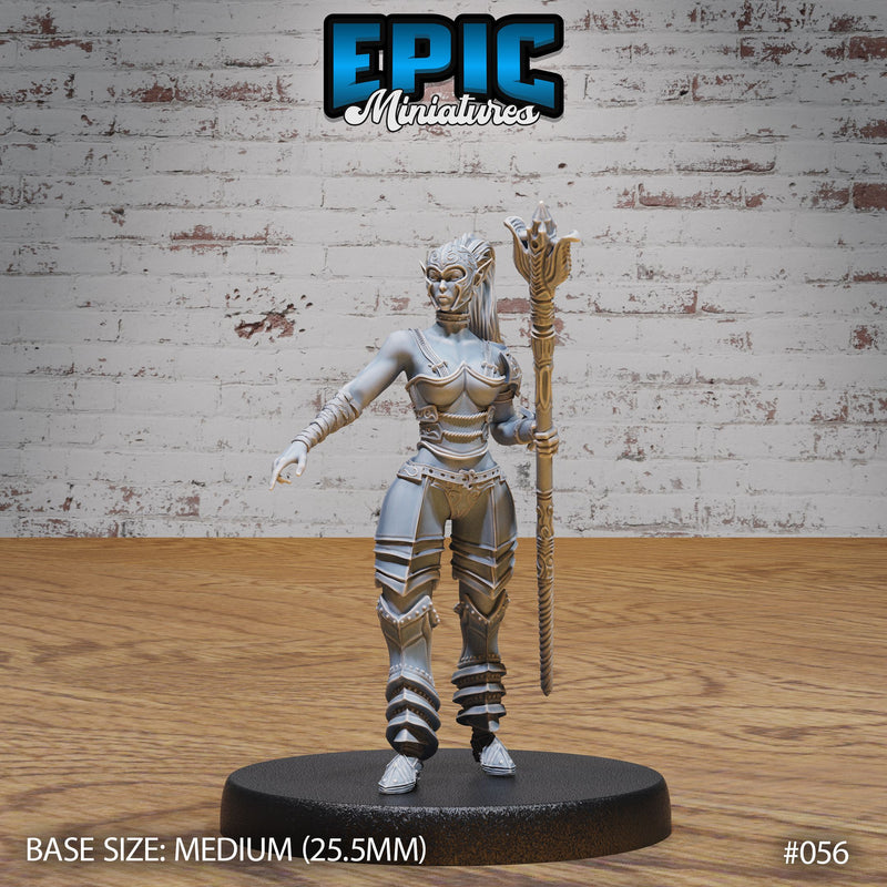 Dark Elf Gladiator Female Staff - Only-Games
