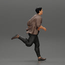 man running in an open shirt, fearing to be arrested - Only-Games