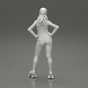 Derby girl standing posing with hands on hips - Only-Games
