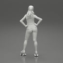 Derby girl standing posing with hands on hips - Only-Games