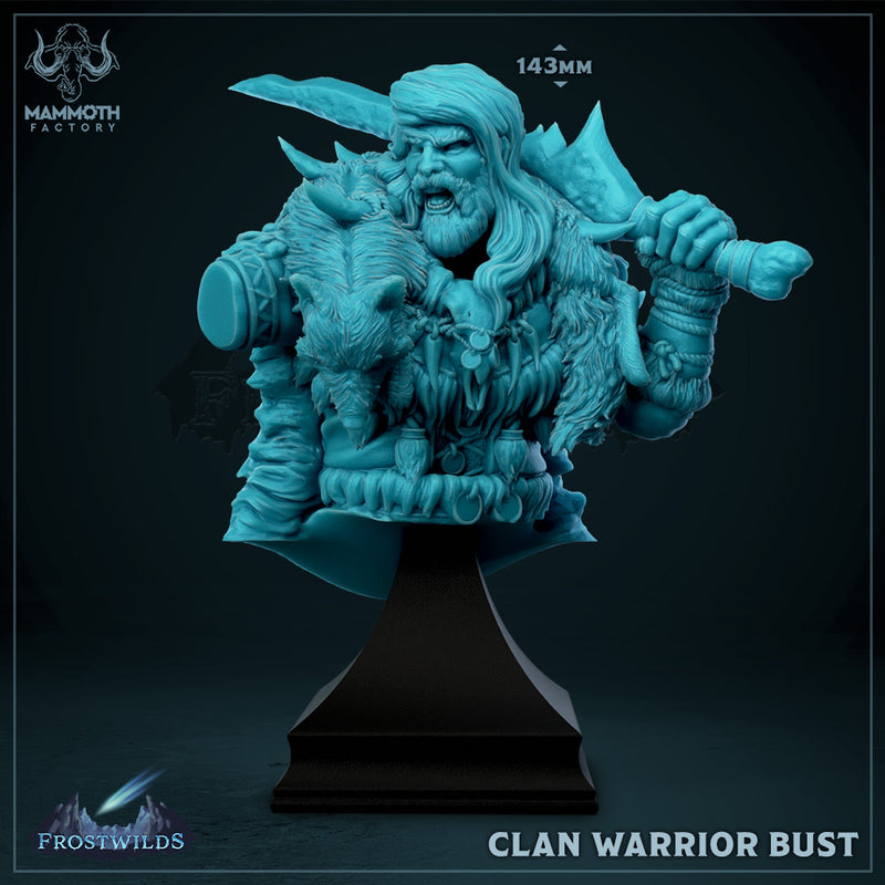 Clan Warrior Artist Painter Bust - Only-Games