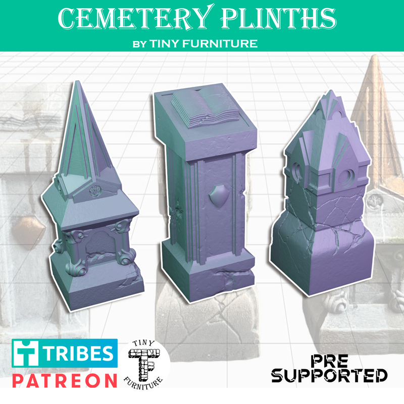 Cemetery plinths