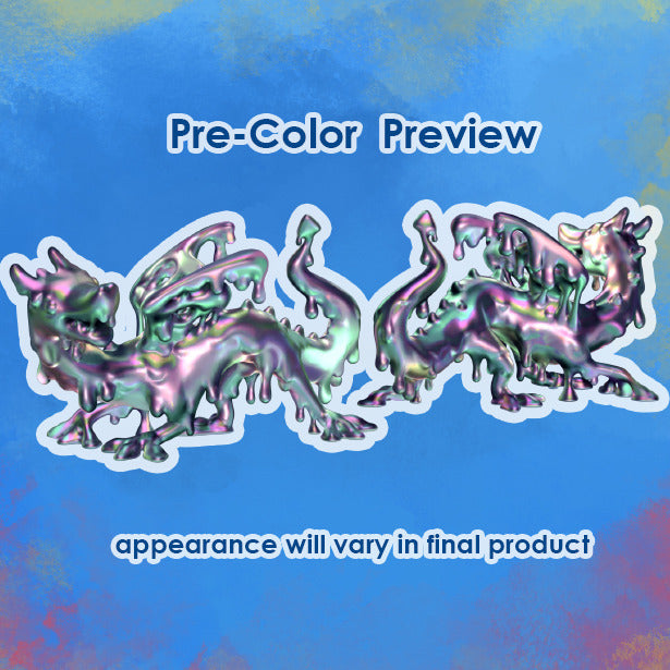 Iridescent Slime Dragon - Pre-Colored!