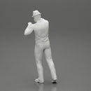 Travel man wearing a hat and a beard pointing the right way - Only-Games