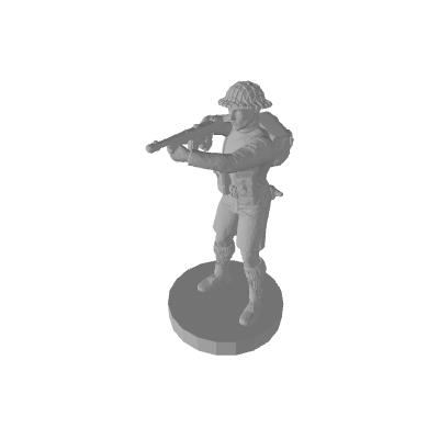 1/72 3D Printed 8th Army Infantry Pose 2 (x10) - Only-Games