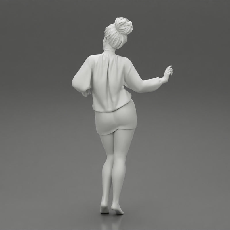Young Woman In Mini Dress - Only-Games