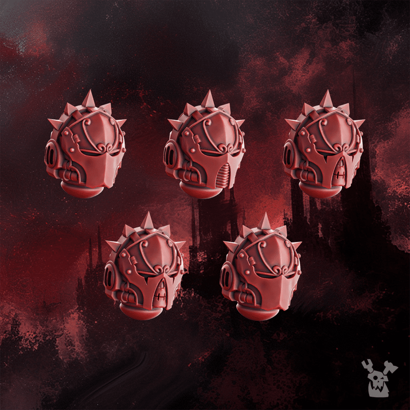 Crimson Wings Honour Squad Helmets Set x5 - Only-Games