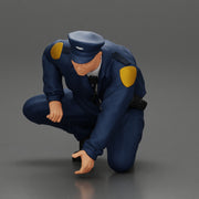 policeman officer sitting and puts handcuffs on a gangster - Only-Games