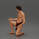 Sad man sitting pulls drowning girl from the ocean - Only-Games