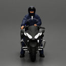 Motorcycle police officer stopped at a red light - Only-Games