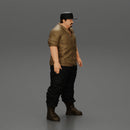 Big strong gangster homie in cap and shirt standing - Only-Games