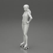 Derby girl standing posing with hands on hips - Only-Games