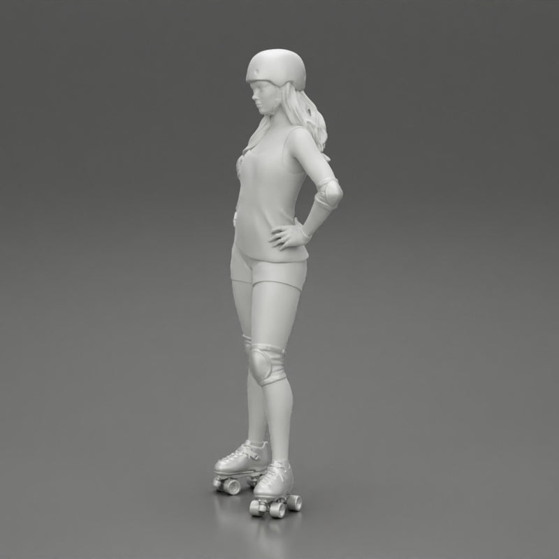 Derby girl standing posing with hands on hips - Only-Games